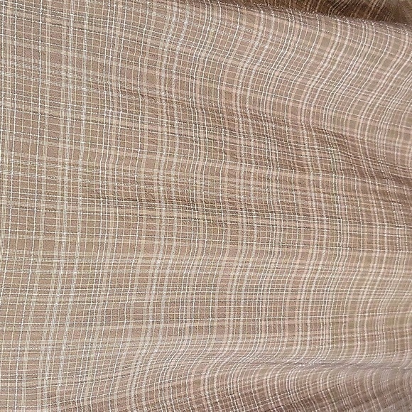 Bette & Court Tan Plaid Pullover 1/2 Zip Elastic Waist Golf Jacket Size S - Picture 4 of 14